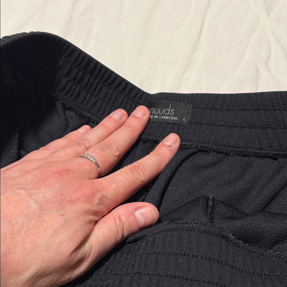 nuuds Performance Waffle Shorts, Black - Picture 3 of 4